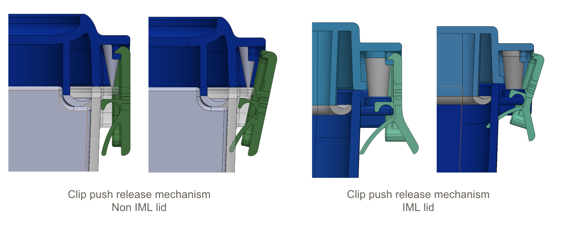Step 1 — clip push release